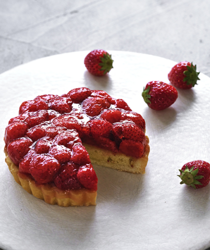 苺のコンポートタルト